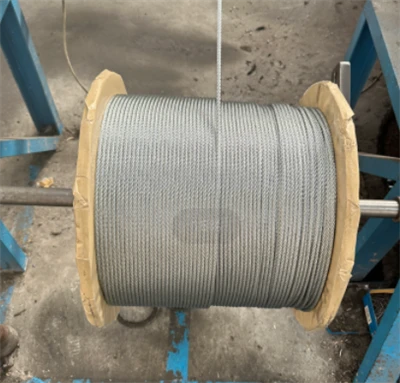 Fabricantes de cabo de aço galvanizaram 305m de núcleo de fibra de 305m